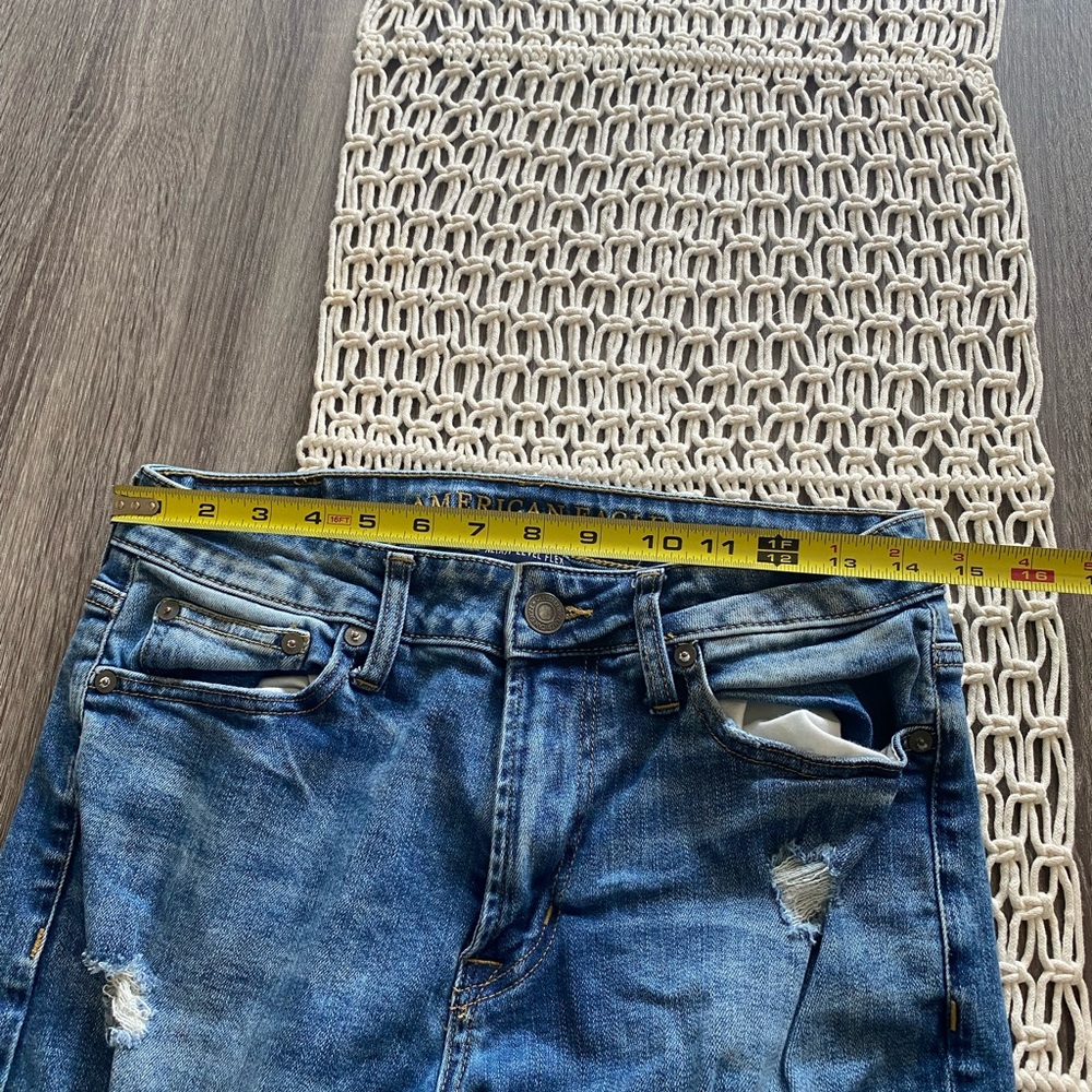 American Eagle Slim Distressed Patch Jeans - image 7